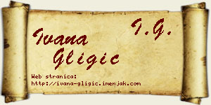 Ivana Gligić vizit kartica